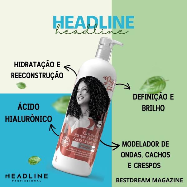 Imagem de Creme De Pentear Definidor Acido Hialuronico Modelador Cachos Crespos E Ondulados Soul Power Pro 1L