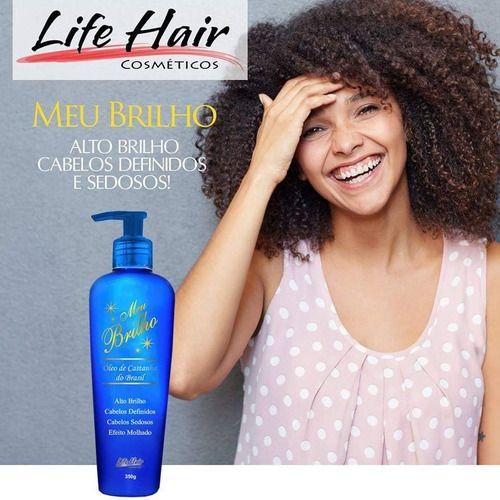 Imagem de Creme De Pentear Meu Brilho Life Hair Cabelos Definidos 350g