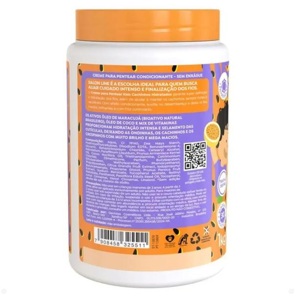 Imagem de Creme De Pentear Salon Line Kids Cachinhos Hidratados Maracujá 1kg