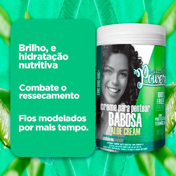 Imagem de Creme De Pentear Soul Power Babosa Aloe Cream 800g