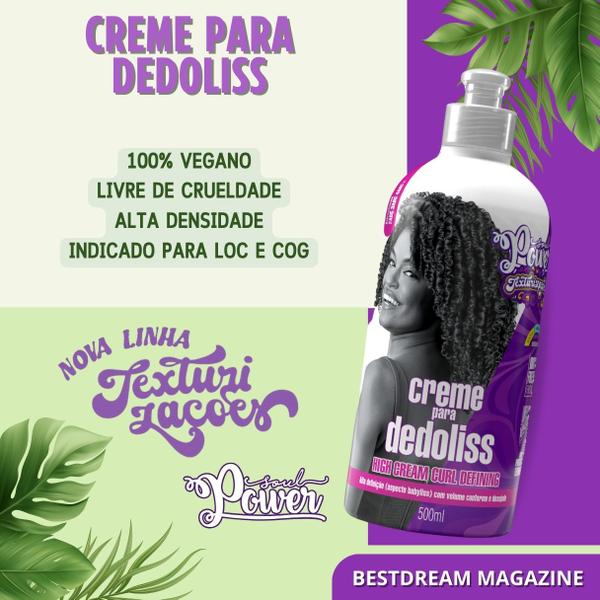 Imagem de Creme De Pentear Soul Power Vegano Curly On Styling Linha Completa 500ml - Escolha O Seu