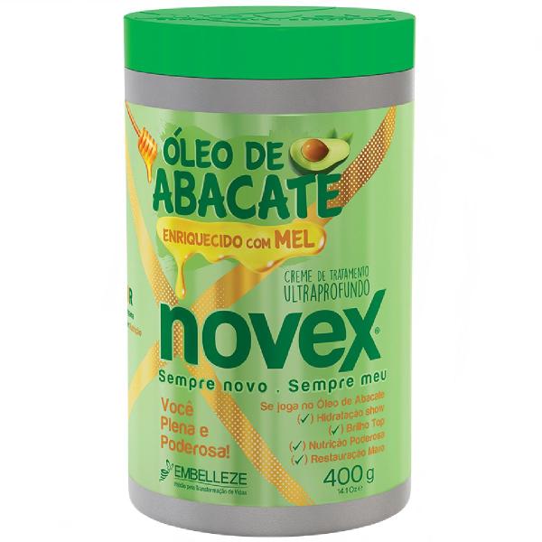Creme de Tratamento Novex Óleo de Abacate Ultraprofundo Embelleze 400g Imagem de Creme de Tratamento Novex Óleo de Abacate Ultraprofundo Embelleze 400g