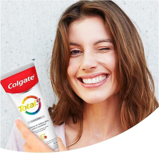 Imagem de Creme Dental Clean Mint Colgate Total 12 Pacote Com 4