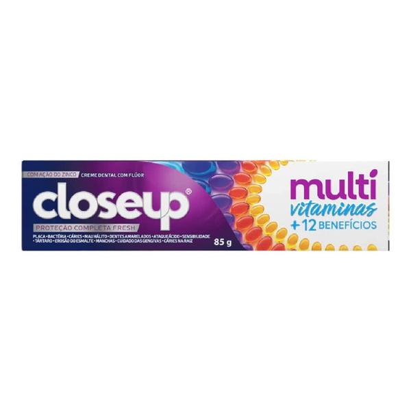 Imagem de Creme Dental Close Up Multi Vitaminas + 12 Beneficios 85g