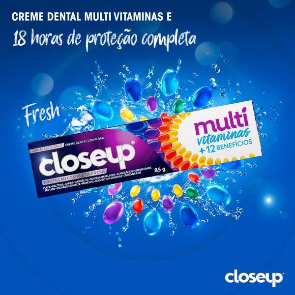 Imagem de Creme Dental Closeup Multi Vitaminas +12 Benefícios Fresh 85g