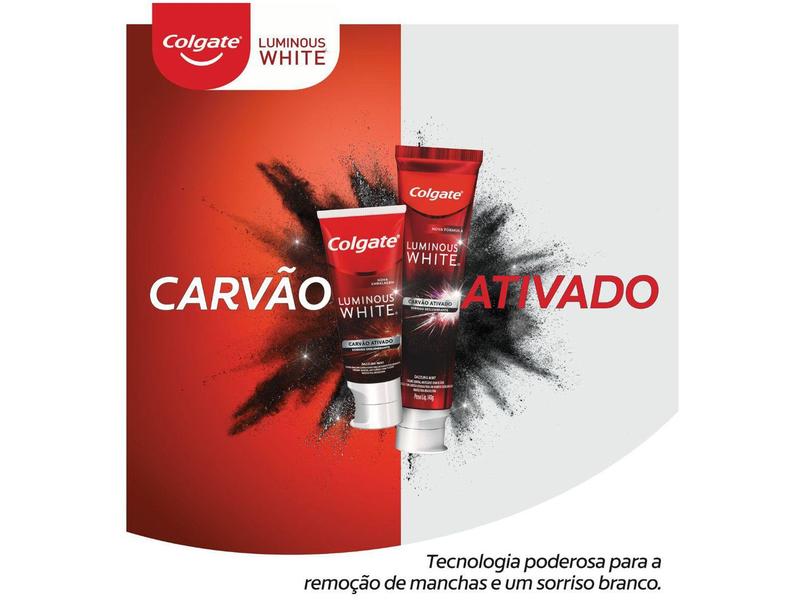 Imagem de Creme Dental Colgate Luminous White Carvão Ativado