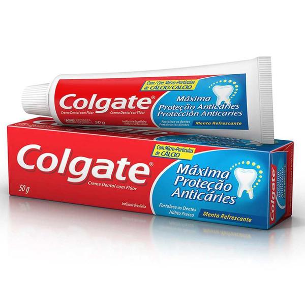 Imagem de Creme Dental Colgate Máxima Proteção Anticáries 50g