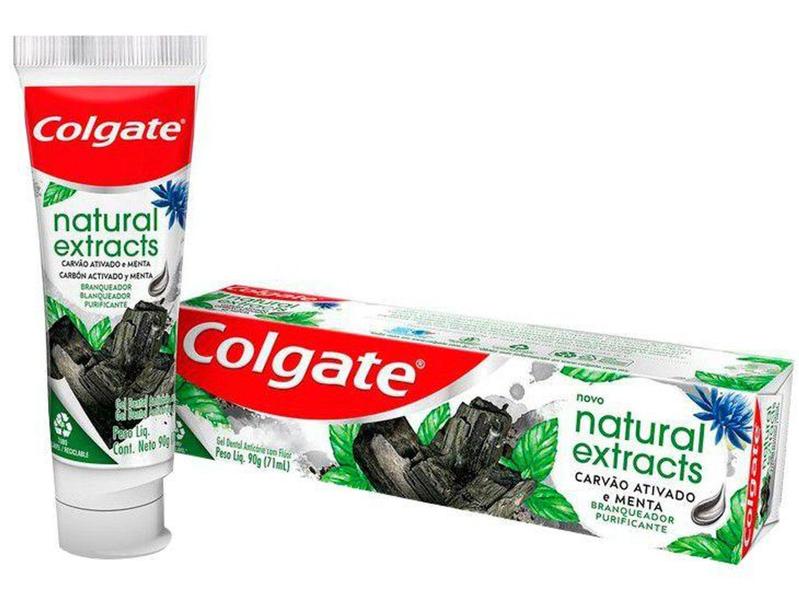 Imagem de Creme Dental Colgate Natural Extracts - Carvão Ativado e Menta 90g