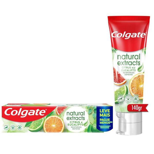 Imagem de Creme Dental Colgate Natural Extracts Citrus e Eucalipto 140g