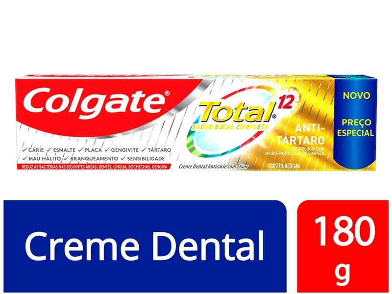 Imagem de Creme Dental Colgate Total 12 - Anti-tártaro 180g