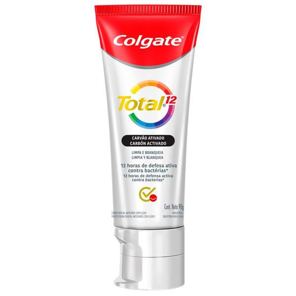 Imagem de Creme Dental Colgate Total 12 Carvão Ativado 90g