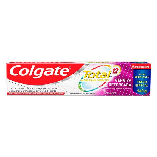 Imagem de Creme Dental Colgate Total 12 Gengiva Reforçada 140g