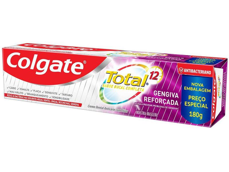 Imagem de Creme Dental Colgate Total 12 Gengiva Reforçada 180g