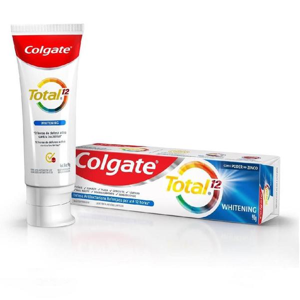 Imagem de Creme Dental Colgate Total 12 Whitening 90g Branqueamento