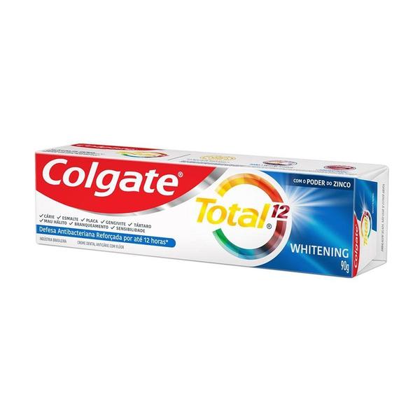 Imagem de Creme Dental Colgate Total 12 Whitening 90g Embalagem com 12 Unidades