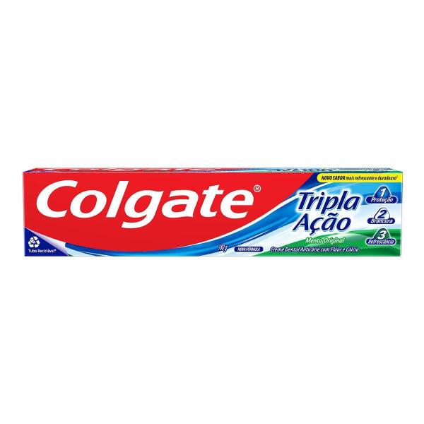 Imagem de Creme Dental Colgate Tripla Ação Menta Original Tamanho Família 180g