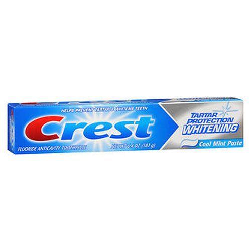Creme dental Crest Tartar Protection Whitening Cool Mint 5,7 oz da Crest (pacote com 4) Imagem de Creme dental Crest Tartar Protection Whitening Cool Mint 5,7 oz da Crest (pacote com 4)
