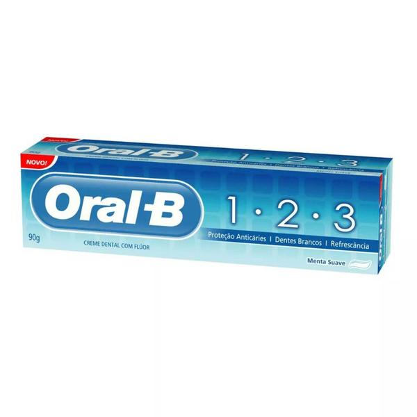 Imagem de Creme dental oral b 1.2.3 menta suave - 90g - Procter glambe