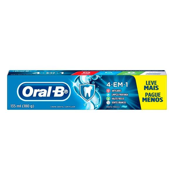 Imagem de Creme Dental Oral B 4 Em 1 180g