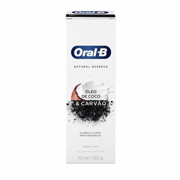 Imagem de Creme Dental Oral-B Natural Essence Com Óleo de Coco e Carvão 102g