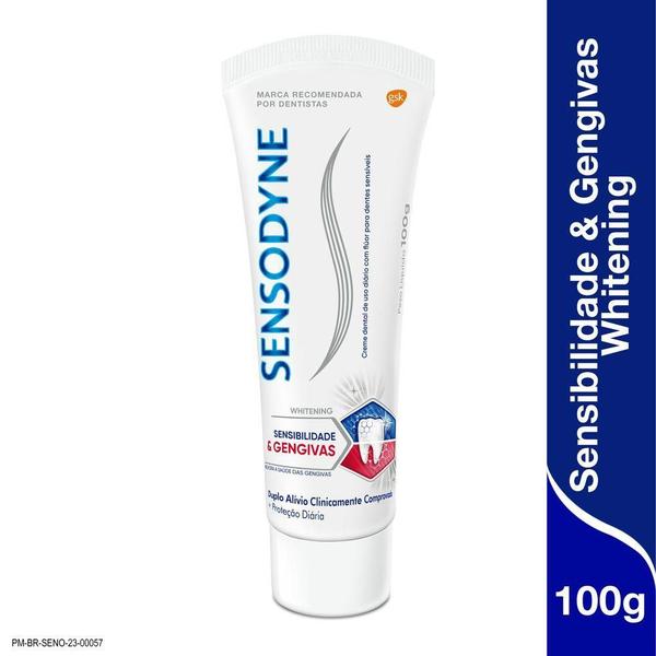 Imagem de Creme Dental Sensodyne Sensibilidade e Gengivas Whitening 100g