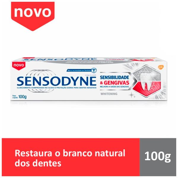 Imagem de Creme Dental Sensodyne Sensibilidade & Gengivas White 100g