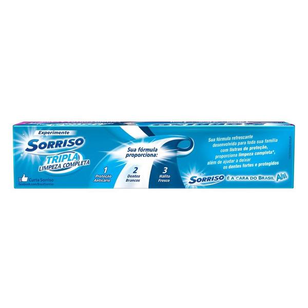 Imagem de Creme Dental Sorriso Tripla Limpeza Completa 70g