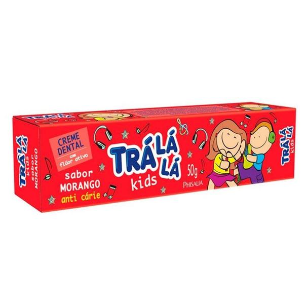 Imagem de Creme Dental Trá lá lá  Kids Morango 50g