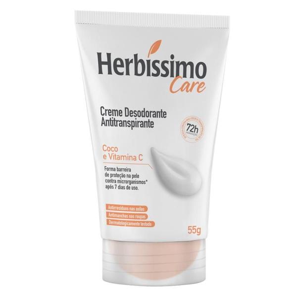 Imagem de Creme Desodorante Antitranspirante Coco e Vitamina C Bisnaga 55g