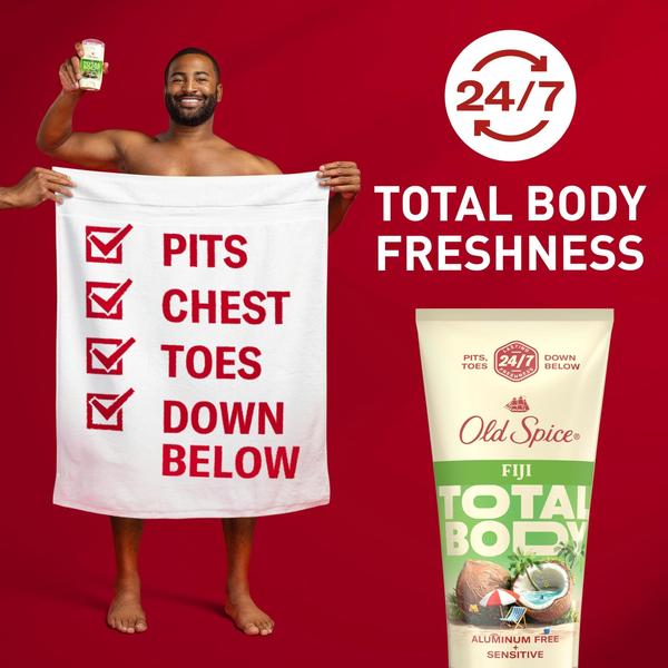 Imagem de Creme desodorante Old Spice Whole Body Fiji Scent 90ml Masculino