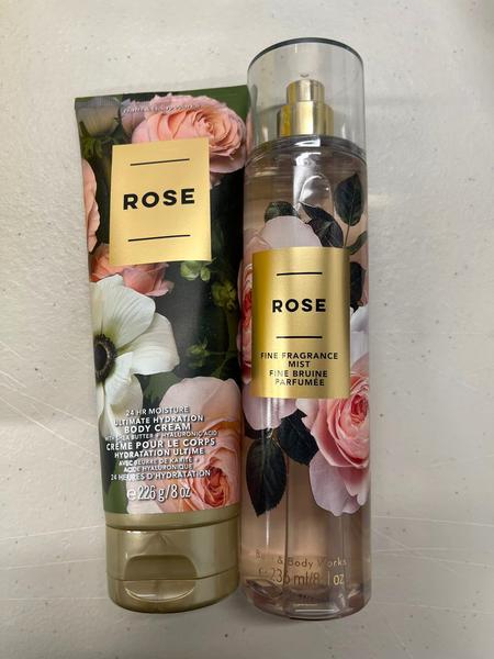 Imagem de Creme e fragrância corporal Mist Bath & Body Works Rose 240 ml