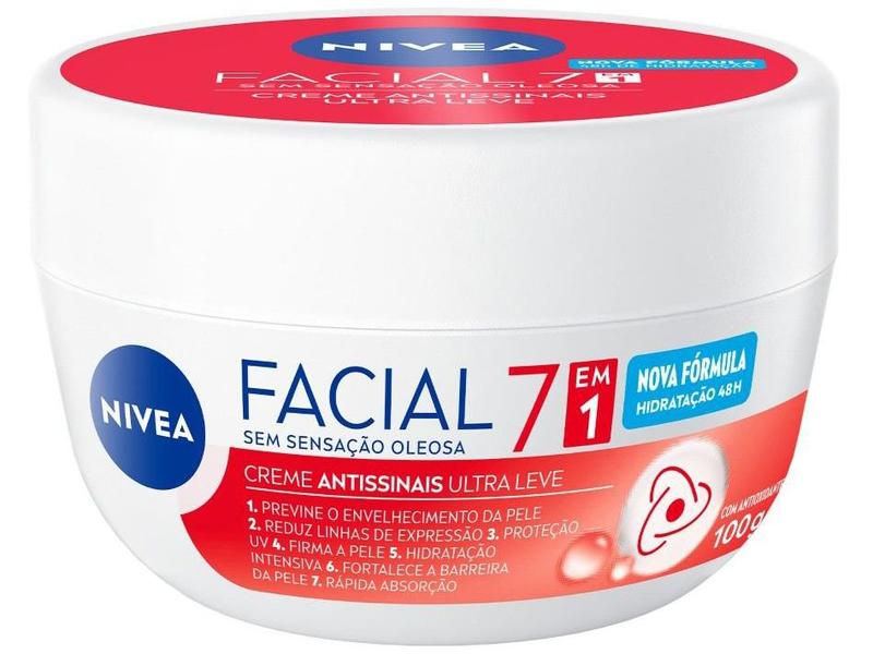 Creme Facial NIVEA Antissinais Ultraleve 7 em 1 100g Creme Facial NIVEA Antissinais Ultraleve 7 em 1 100g