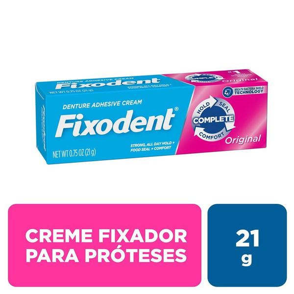 Imagem de Creme Fixador de Dentadura Fixodent Original 21g