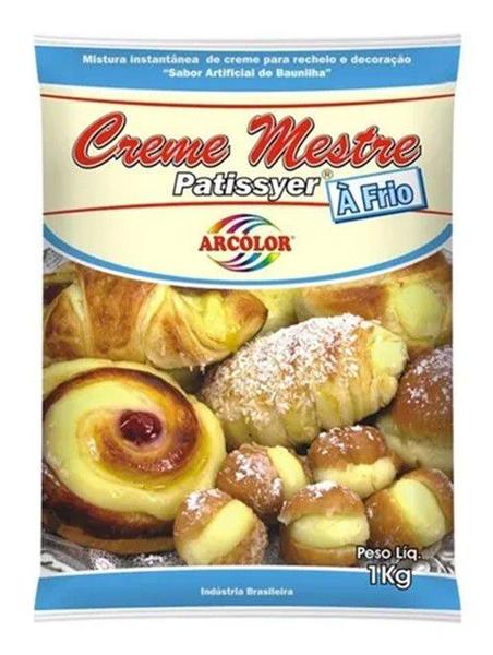 Creme Mestre Pastissyer A Frio 1kg - Arcolor Imagem de Creme Mestre Pastissyer A Frio 1kg - Arcolor