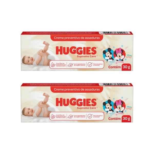 Imagem de Creme para Assadura Huggies Supreme Care 30g - Kit C/ 2un