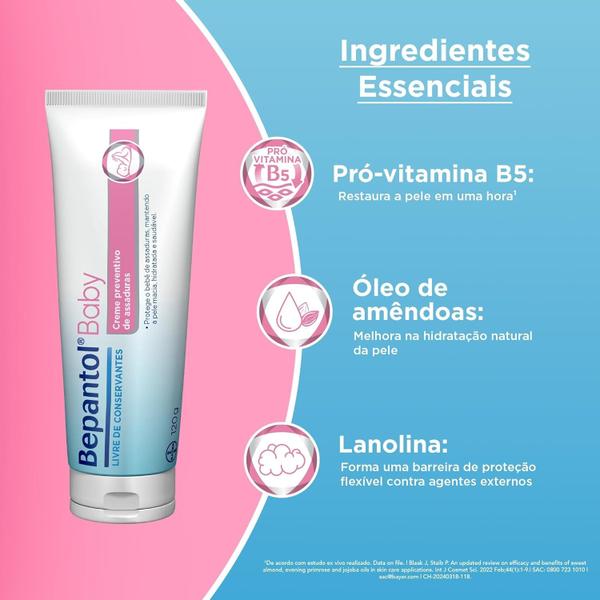 Imagem de Creme para Assaduras Bepantol Baby 120g