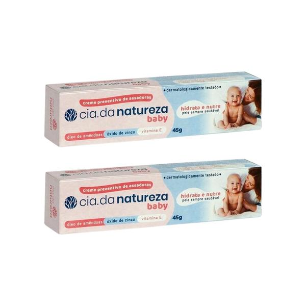 Imagem de Creme Para Assaduras Cia da Natureza Baby 45g - Kit C/ 2un