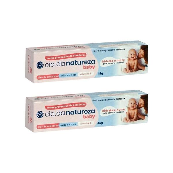 Imagem de Creme Para Assaduras Cia Da Natureza Baby 45G - Kit Com 2Un