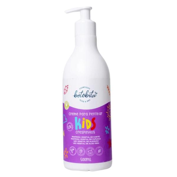 Imagem de Creme Para Pentear Crespinhos Linha Kids 500mL - BetoBita