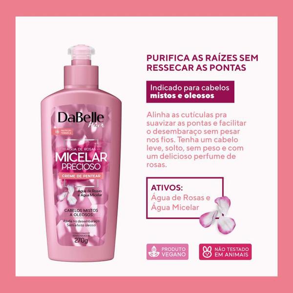 Imagem de Creme para Pentear Dabelle Hair Micelar Precioso 270g