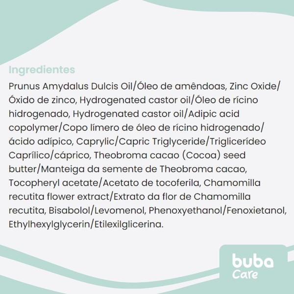 Imagem de Creme Para Prevenção De Assaduras 50g Óxido De Zinco Vegano 16561 Buba Care