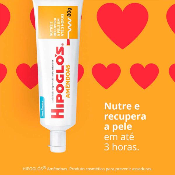 Imagem de Creme Para Prevenção De Assaduras Hipoglos Amendoas 40g