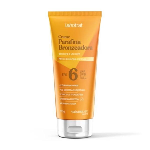 Creme Parafina Bronzeadora Labotrat Vai & Brilha 90g Cenoura e Urucum Imagem de Creme Parafina Bronzeadora Labotrat Vai & Brilha 90g Cenoura e Urucum