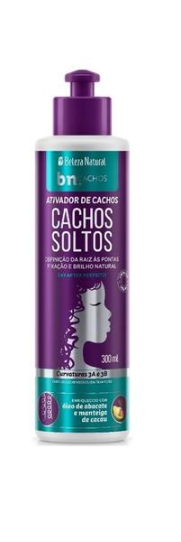 Imagem de Creme Pentear Beleza Natural Cachos Soltos 3a3b Kit 07 (Ativ/Cond/Sha/Masc/Cr.Pentear/Spray/Cresce)