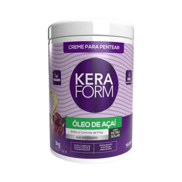 Imagem de Creme Pentear Oleo Acai Brilho Condicionante Keraform 1Kg