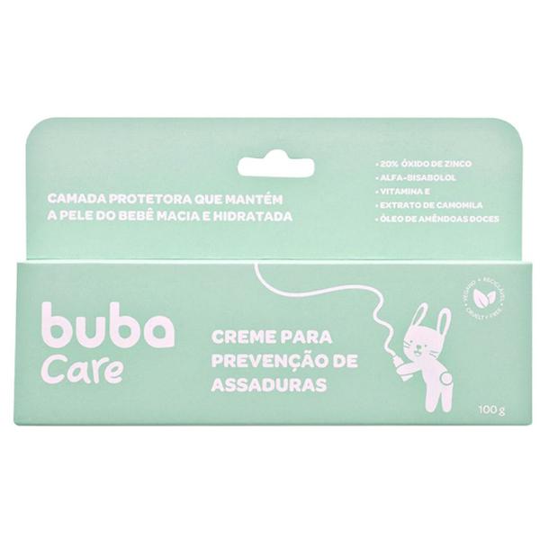 Imagem de Creme Pomada Preventivo de Assaduras Buba Care Hidratante Infantil Bebê 100g