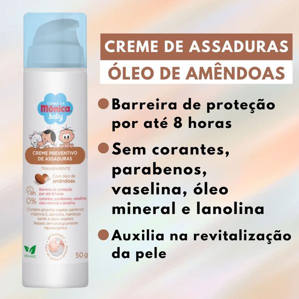 Imagem de Creme Preventivo Assadura Amêndoas Turma Da Mônica Baby 50g