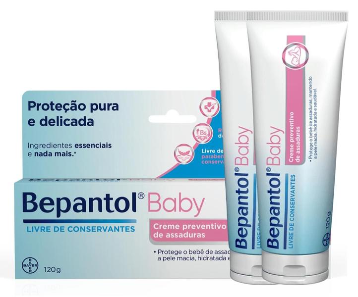 Imagem de Creme Preventivo De Assaduras Bepantol Baby 120g KIT C/2 UN