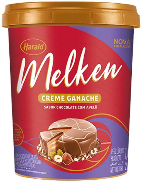 Imagem de CREME RECHEIO GANACHE HARALD MELKEN 1kg AVELÃ