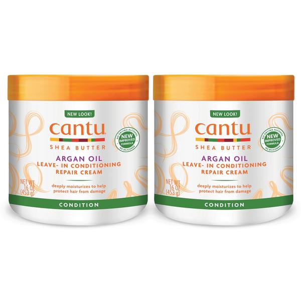 Imagem de Creme reparador condicionador Cantu com óleo de argan 480 mL (x2)